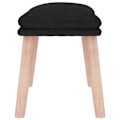 Miniatyrbillede 3 af 5: Repose fødder taburett 45 x 29,5 x 35 cm sort stof DEC030469 Svart