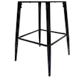 Miniatyrbillede 6 af 6: Barstol høj stol med metalfodstøtte, syntetisk taupe sæde, moderne design 04_0005293 Metall