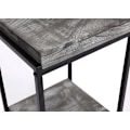 Miniatyrbillede 5 af 6: Plantebord støtte til planter hylde til blomster sidebord i metal MDF mørkegrå 101