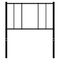 Pikkukuva 2 / 5: Sängynpääty - TDL - 80 cm - Musta metalli - Klassinen muotoilu - Kestävä ja vakaa Svart