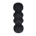 Foam Roller 18 Tum Svart EPP Hårdhet 75 Räfflad Design Muskelmassage Roller för Träning Avslappning