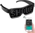 LED-glasögon Bluetooth App-anslutna LED-display Smart Glasögon DIY Funky Glasögon
