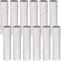 12-pack Ljusmanschett, 30x100 mm Plastljusskydd, Ljuslykta