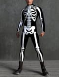 (S) Skelett Kostym Herr Halloween Kostym