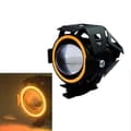 Motorcykelstrålkastare för U7 125W LED med spot- och helljus 1pcs yellow light