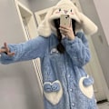 Pikkukuva 3 / 3: 2024-2022 Talvi Kawaii Sanrio Pyjamat Animaatio Kuromi Cinnamoroll My Melody Pyyhkeellä Pehmustettu Lämmin Ja Mukava Pyjama Housut Sarja M 158-163CM