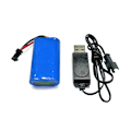 Pikkukuva 1 / 10: 7.4V 500mAh RC Li-on Akku USB-kaapelilla, kestävä johto, suuri kapasiteetti akku FY MN WPL 1/10 4wd R/CM
