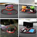 Miniatyrbilde 3 av 6: Multifunksjonell sklisikker bilmatte med telefonholder, universal multifunksjonell bil dashbordmatte med telefonholder i bilen