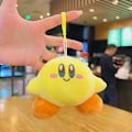 Miniatyrbillede 9 af 11: Tegneserie Kuromi dukke skoletaske vedhæng dukke plys legetøj par nøglering taske vedhæng Plush turns into carrot rabbit 11cm (with keychain)