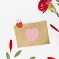 Miniatyrbilde 2 av 5: 500-pak 1 tomme rosa hjerteformede klistremerker til Valentinsdag, konvolutter, esker, gavekort