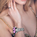 Miniatyrbillede 5 af 7: Rem til Samsung Galaxy Watch 7/6/5/4 20mm Bling Diamant Metal Udskiftningsrem til Kvinder og Mænd Black