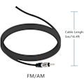 Miniatyrbilde 4 av 5: Dab Dab+ Bilradioantenne FM/AM Radioantenne Biltakantenne Forsterkeradapter SMB til DIN med RG174 5M 16.4ft Kabel{HH}