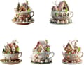 Påsk Kaffemugg Set Med Kanindesign 5 Delar 8x8cm Heminredning