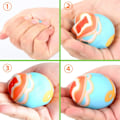 Miniatyrbillede 4 af 5: 12-pak Påskeæg Squishy Legetøj, Påskekurvsfyld Langsomt Stigende Stress Squishies{F2}