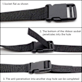 Miniatyrbilde 4 av 5: 25mm Nylon Kraftige Stropper med Spenner Bagasjestropper Bruksstropp 150 cm Svart 4 stk