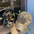 Miniatyrbillede 2 af 11: Sommer mesh paillet hat dame åndbar solhat rejse all-match koreansk baseballkasket andenæb kasket Lattice sequined mesh hat Adjustable