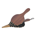 Pikkukuva 3 / 8: BBQ Palkeet Takkoihin, Leirintäpalkeet Nahkahihnalla, Ilmapalkeet Takkaan, Lämmönkestävä Suutin, Puupalkeet (Tammea)