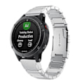 Miniatyrbillede 3 af 5: Rustfrit stål armbånd til Garmin Fenix 7S {HH} Sliver