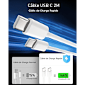 Miniatyrbilde 2 av 5: Hurtiglader for iPhone 15 - 16 og iPad Pro/iPad Air, 30W USB C-kontakt Strømadapter med 2M USB-C-kabel