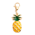 Miniatyrbillede 1 af 5: Merryso Attraktiv Ananas Frugt Charms Vedhæng Nøglering til Taske Bagage Nøgler Børn Julegave