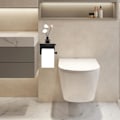 Miniatyrbillede 2 af 5: Vægmonteret toiletpapirholder, uden boring, rustfrit stål toiletpapirholder
