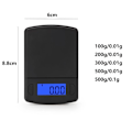 Miniatyrbilde 2 av 10: Digital Vekt Elektronisk Smykkevekt 500G/0.01G 500G/0.01G 500g/0.01g 500g/0.01g