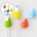 Miniatyrbild 3 av 5: Thumb-shaped wall hook, fun cable organizer, thumb-up shape, can also be used as a key hook, random color.