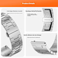 Miniatyrbillede 4 af 5: Titanium Alloy Armbånd til Huawei Watch GT 5 Pro / GT 5 / GT 4 46mm Universal 22mm Metal Rem - B Multicolor Multicolor Titanium