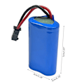 Pikkukuva 4 / 10: 7.4V 500mAh RC Li-on Akku USB-kaapelilla, kestävä johto, suuri kapasiteetti akku FY MN WPL 1/10 4wd R/CM