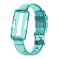 Miniatyrbillede 1 af 5: Transparent armbånd til Fitbit- Ace 2/Inspire/Inspire 2 Smart Watch armbåndsur{hh} Blue