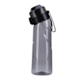 Pikkukuva 2 / 3: Mausteinen vesipullo 7 kapselilla Air Water Up pullo huurteinen musta 650ml Air Startup Set vesikuppi leirintään urheiluun J