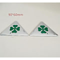 Miniatyrbillede 1 af 3: 2 stk. Firkløver Grøn Delta Bil Sidevinge Emblem Bagklap Emblem Mærkat til Alfa Romeo 147 156 159 166 Giulietta Spider Gt
