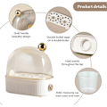 Miniatyrbilde 4 av 5: Elektrisk eggekoker, mini elektrisk steamer for kokte egg, hurtigoppvarmende eggekoker med timer-avstenging, kjøkkenutstyr tilbehør Withe