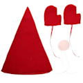 Miniatyrbild 2 av 2: Julgransprydnader - Julgrantoppar, Tomte, Julhandskar