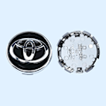 Miniatyrbild 2 av 5: Toyota 4 62mm Navkapsel för Hjulcentrum Med Logotyp Svart