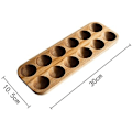 Pikkukuva 2 / 6: Puinen munakotelo 12 reiällä pöydälle/tasolle/jääkaappiin