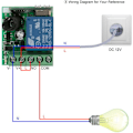 Miniatyrbilde 3 av 5: Svart hus DC 12V enkelkrets liten modell fjernkontrollhus med 2 fjernkontroller Modellnr. AK-RK01SY-12+AK-J027 4PDB4M60P