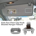 Miniatyrbild 2 av 4: 2 st Grå Solskyddsklämma, Ersättningsklämma för solskydd till Audi A1 A3 A4 A5 Q3 Q5 (8E0 85756