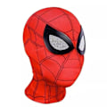 Miniatyrbild 3 av 6: Spindelmannen Mask med Ringfjärrkontroll för Blinkande Ögon, Blinkande Ögon, Hjälm, Cosplayfest, Halloween Mask Rekvisita Black Headband+Ring Control