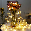 Miniatyrbillede 1 af 5: Julelys Juletræ Farvede Lys Juledekoration LED Lysstreng Varm Hvid Warm White 6M 40led USB