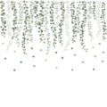 Miniatyrbilde 5 av 5: Hengende Vines String of Pearls Vine Blader Veggklistremerker, Avtakbare