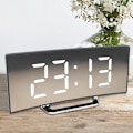 Miniatyrbild 10 av 10: Tum Digital Väckarklocka Böjd Dimbar LED Elektronisk White