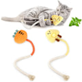 Miniatyrbild 1 av 5: 2-pack tuggleksak för katter, tuggtålig och bitresistent, med kattmynta, för innekatter, säker tandborstning, leksak för kattungar 50 cm, alla raser