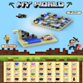 Miniatyrbillede 1 af 5: Minecraft byggeklodser, inklusive 128 seks-sidede magnetiske legetøj med 4 figurer{HH} Loot Shop