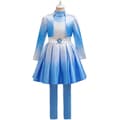 Barn Halloween Scenklänning Set Chloe Cosplay Kostym D1641 Blue 100cm