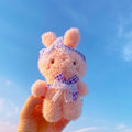 Pikkukuva 1 / 11: Sarjakuva Kuromi -nukke koululaukun riipus nukke pehmolelu pari avaimenperä laukun riipus Plush Butterfly Bunny-Pink 11cm (with keychain)
