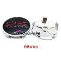 Miniatyrbilde 1 av 5: 4 stk 56mm 60mm 65mm 68mm Bil Hjulsentrum Navkapsler For Felgdekning Auto OZ Racing Logo Badge Emblem Eksteriør Styling Tilbehør 68mm Black Red