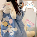 Pikkukuva 1 / 3: 2024-2022 Talvi Kawaii Sanrio Pyjamat Animaatio Kuromi Cinnamoroll My Melody Pyyhkeellä Pehmustettu Lämmin Ja Mukava Pyjama Housut Sarja M 158-163CM