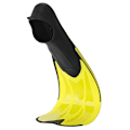 Miniatyrbilde 5 av 8: Fins profesjonelt snorkleutstyr svømmeføtter voksen svømmeføtter dykkeføtter Yellow and black Size 40-41