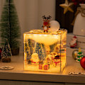Miniatyrbillede 1 af 11: Jule Rubiks Cube Natlampe Julefrokost Udklædning Halloween Rubiks Cube Spejl Natlampe